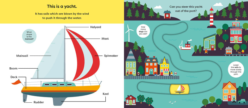 Make Tracks Boats (Board Book) Kids Picture Book