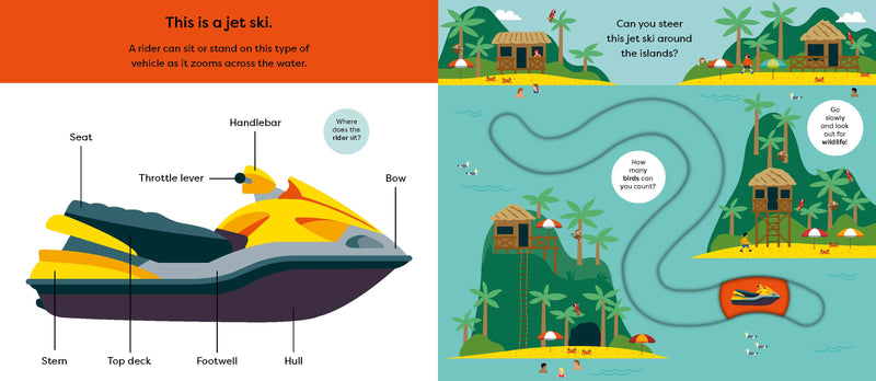 Make Tracks Boats (Board Book) Kids Picture Book