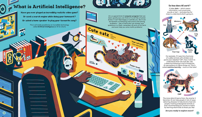 Artificial Intelligence (Hardcover) STEM Kids Book for 7yrs+