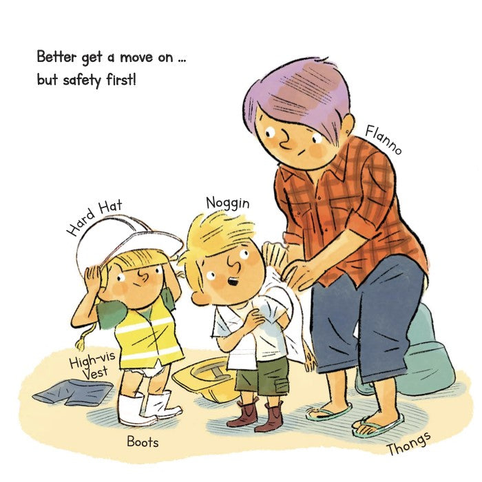 Tiny Tradies Aussie Word Book (Hardcover) Kids Picture Book Best Seller