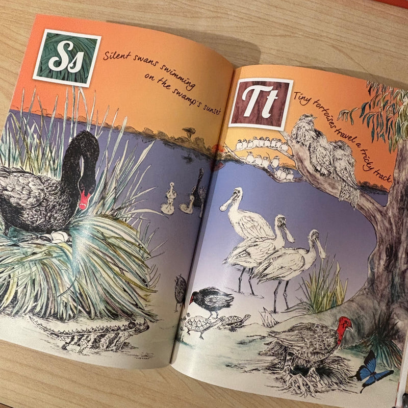 An All Australian Alphabet Book (Paperback) by Leanna White Early Literacy for Kids Australian Author