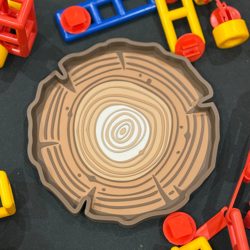 Eco Log Slice Play Tray Tree Rings by Naturally Playful Nature Play Tools Sensory Toys 3yrs+