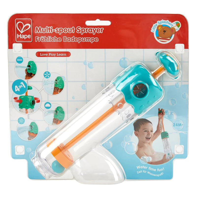 Hape Bath Multi-Spout Sprayer Bath Toys for Toddlers Sensory Toys Developmental Toys for Toddlers 2yrs+