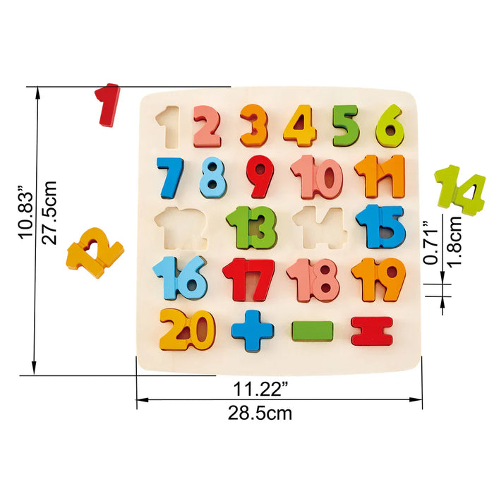 Hape Chunky Numbers Math Puzzle 3yrs+
