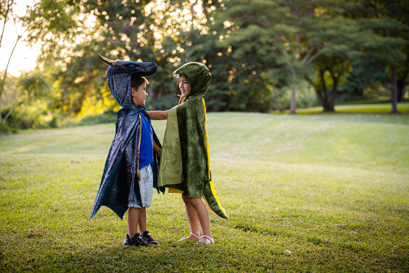 T-Rex Hooded  Size 4-5 Cape by Great Pretender Costumes Best Seller Dinosaur and Dragon Theme 3yrs+