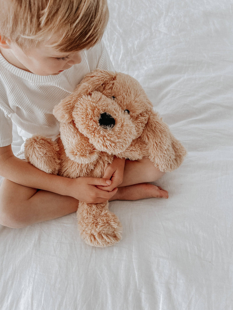 Mindful & Co Kids Charlie The Sensory Puppy Dog Weight Plush Toys Wellbeing Gifting Idea Best Seller 3yrs+