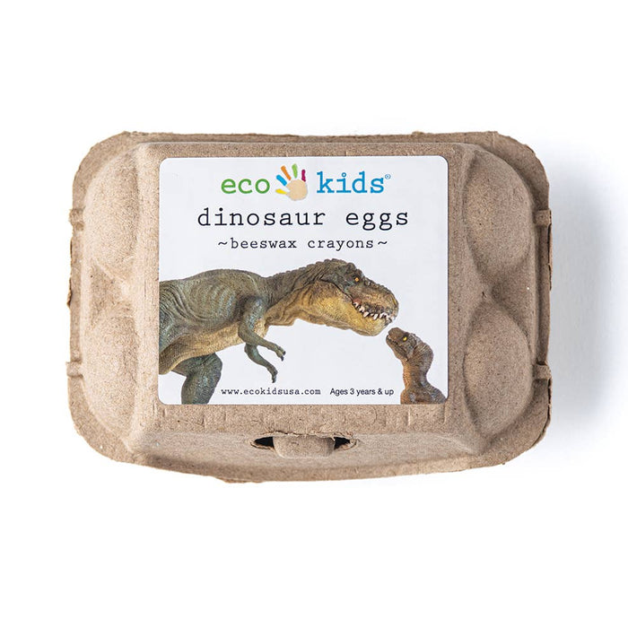 Eco Kids Beeswax Crayons Dinosaur Eggs Case 3yrs+