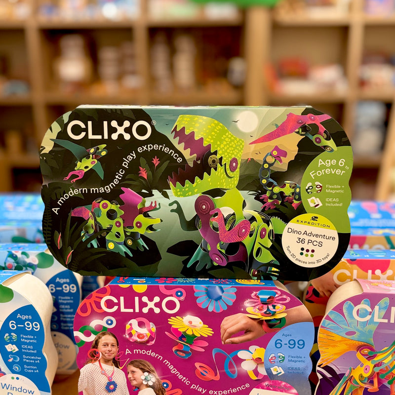 Clixo Dino Adventures 36pcs STEM Toys for 6yrs+