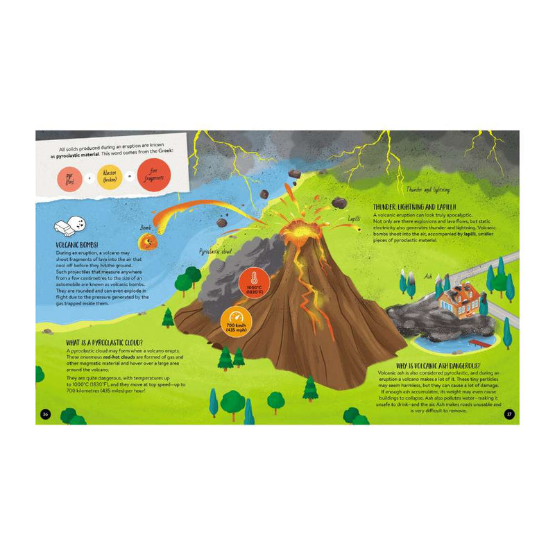 What How and Why Volcanoes Book and Poster Set by Sassi Early Science STEM Book 6yrs+