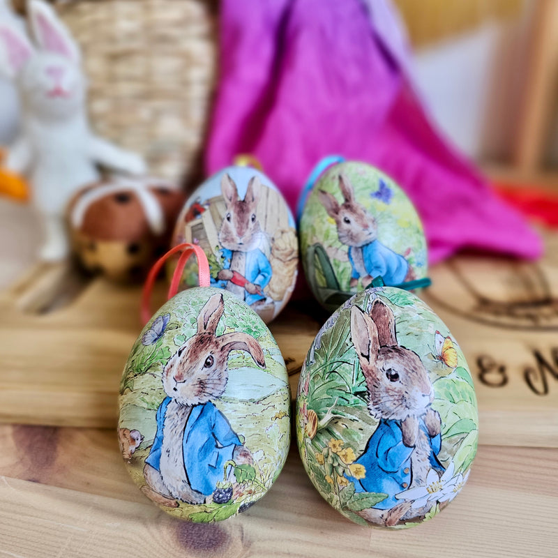 Peter Rabbit Easter Mini Egg Shape Tins Easter 6cm x 4.5cm