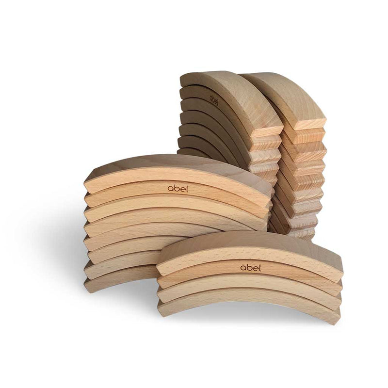 Abel Blocks Mini 36pcs Wooden Building Blocks STEM Toys 3yrs+