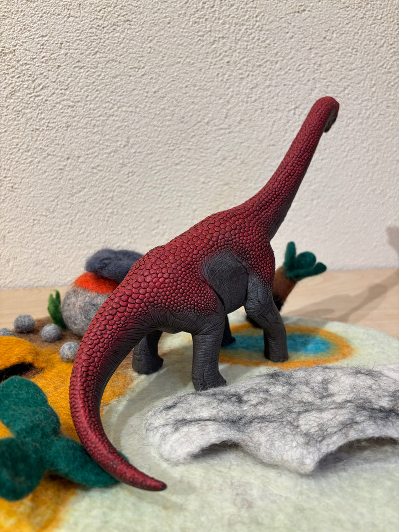 Schleich Brachiosaurus Red Extra Large Figurine Dinosaur Collection Animal Figurines 3yrs+