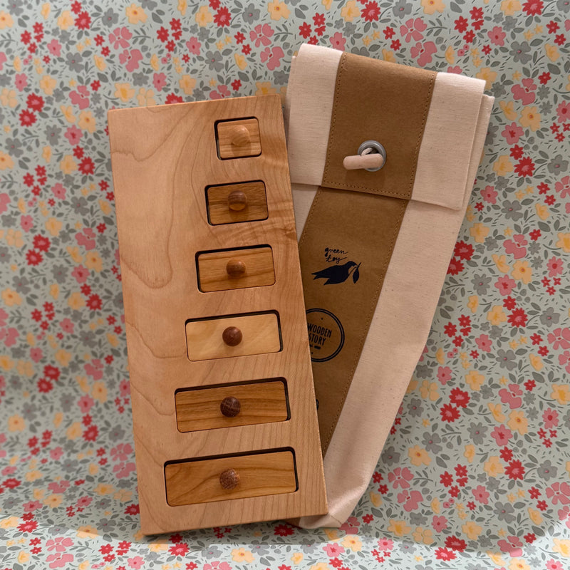 Wooden Story Montessori Long Short Wooden Puzzle Developmental Toys 18m+