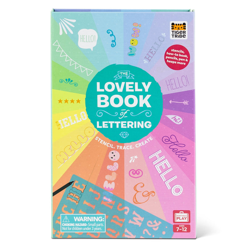 Tiger Tribe The Lovely Book of Lettering Activity Book Art and Craft for kids Clearance 7yrs+