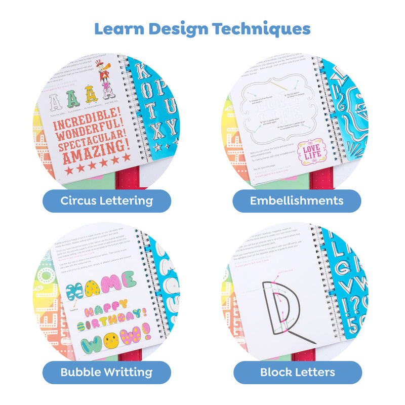 Tiger Tribe The Lovely Book of Lettering Activity Book Art and Craft for kids Clearance 7yrs+