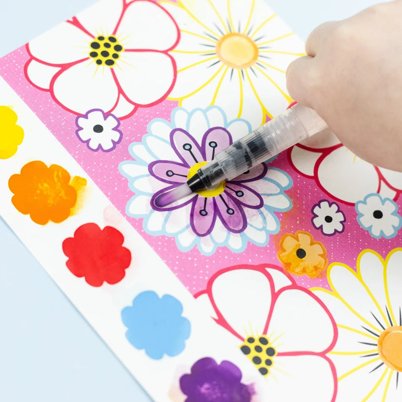 Tiger Tribe Paint A Picture Set Butterflies and Flowers Watercolour Paint ravel Toys Art and Craft for Kids 4yrs+