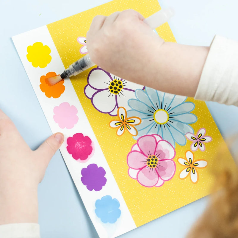 Tiger Tribe Paint A Picture Set Butterflies and Flowers Watercolour Paint ravel Toys Art and Craft for Kids 4yrs+