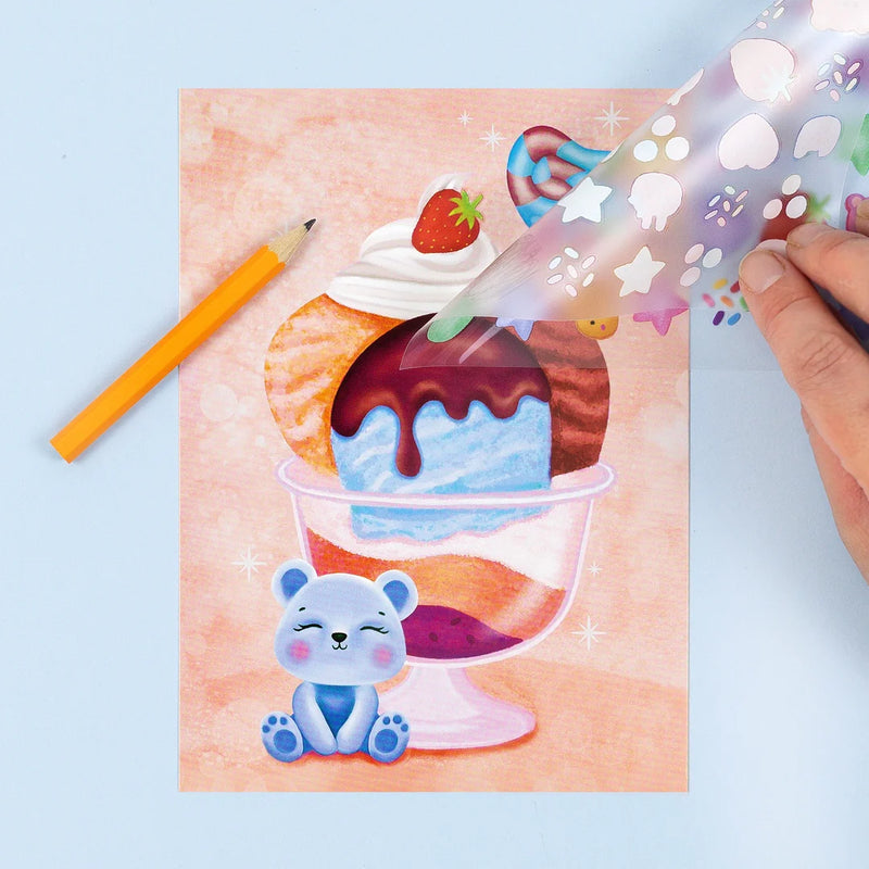 Tiger Tribe Transfer Magic Ice Cream Dreams Art and Craft for Kids Travel Toys 4yrs+