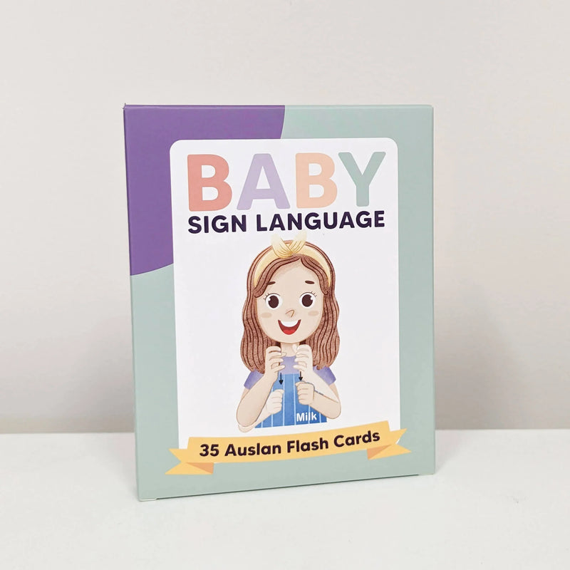 Baby Auslan Sign Language Flash Cards 35pcs by Springtime Education Australian Sign Language Early Literacy Communication Skills NDIS Learning Resources 8m+