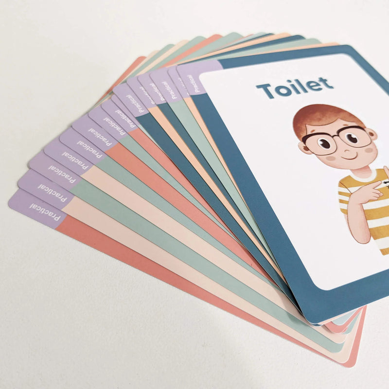 Baby Auslan Sign Language Flash Cards 35pcs by Springtime Education Australian Sign Language Early Literacy Communication Skills NDIS Learning Resources 8m+