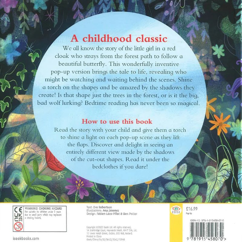A Pop-Up Shadow Story Little Red Riding Hood (Hardcover) by Eve Robertson The Classic Children Story Book