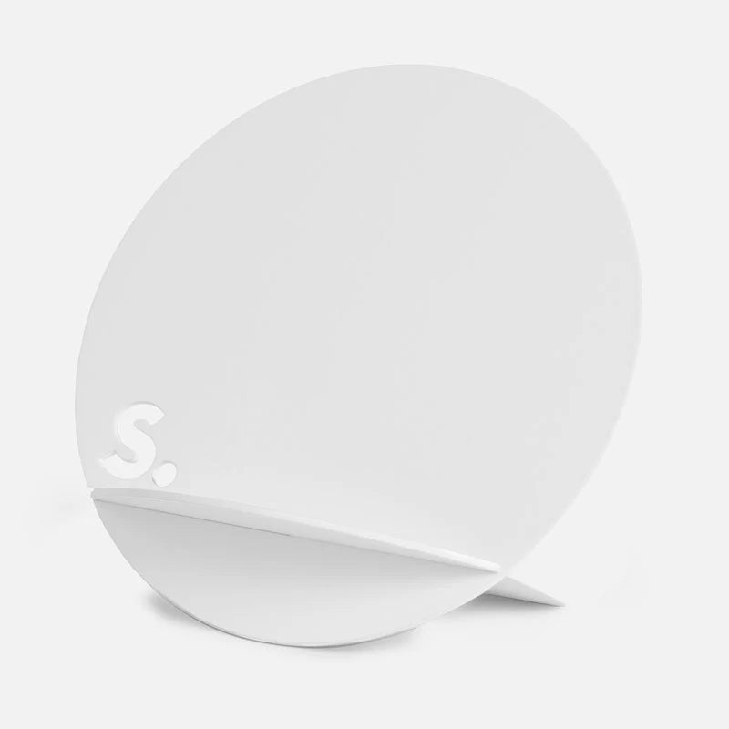 Speks Magnetic Fidgets Desk Stand Small in White Compatible with Mini Magnetic Tiles