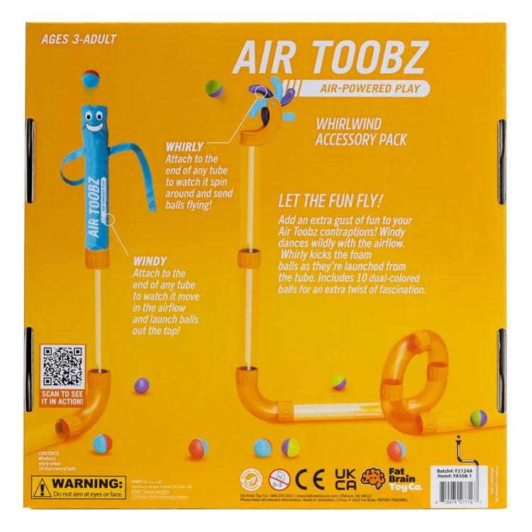 Fat Brain Toys Air Toobz Whirlwind Accessory Pack Best Seller Most Loved in Store 3yrs+