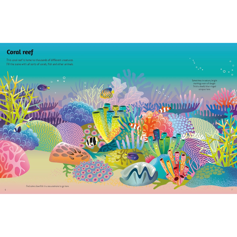 Usborne First Sticker Book Oceans with 100 Stickers (Paperback) by Alice Beecham Travel Toys