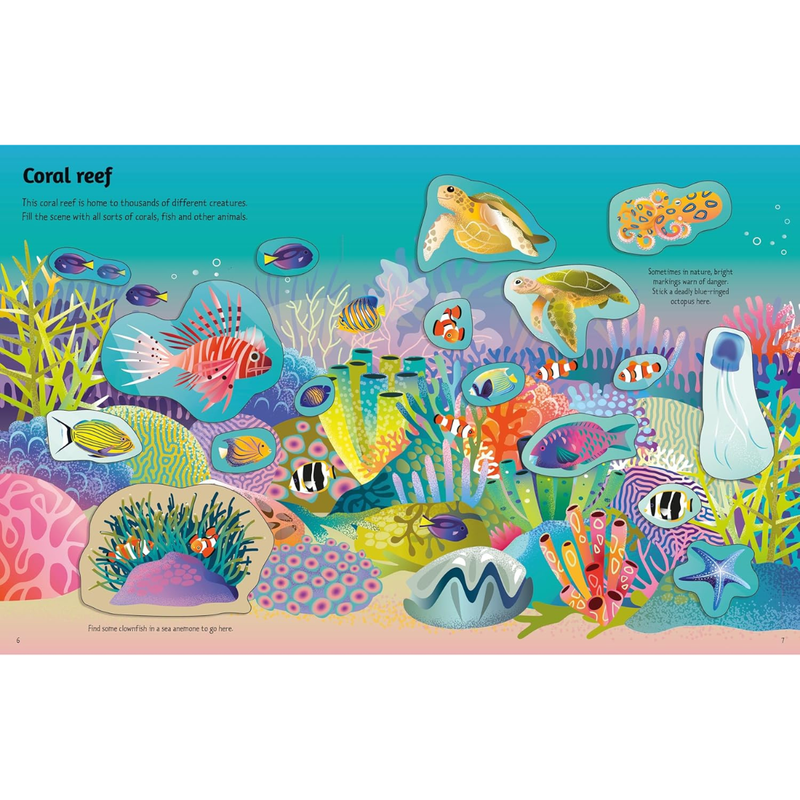Usborne First Sticker Book Oceans with 100 Stickers (Paperback) by Alice Beecham Travel Toys