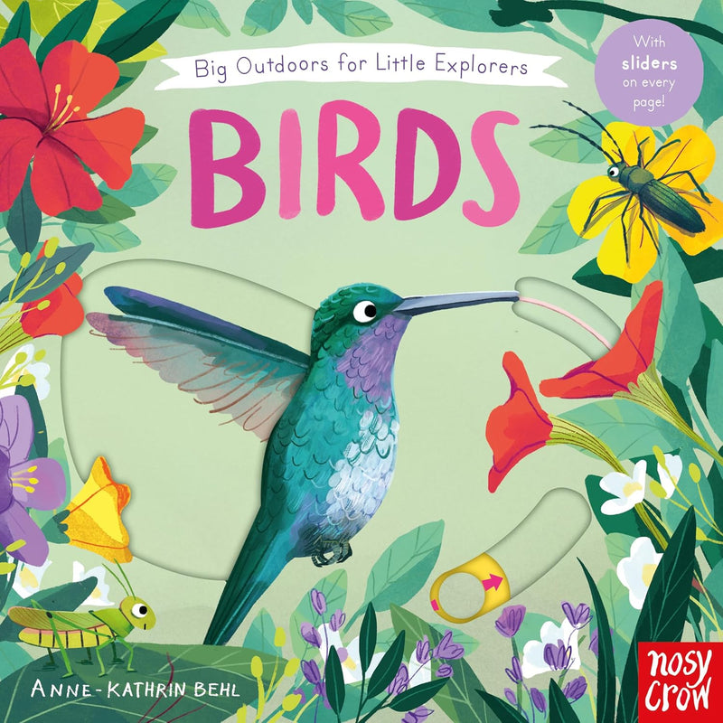 Birds Big Outdoors for Little Explorers (Board Book) by Anne-Kathrin Behl Slide Book Interactive Kids Picture Book