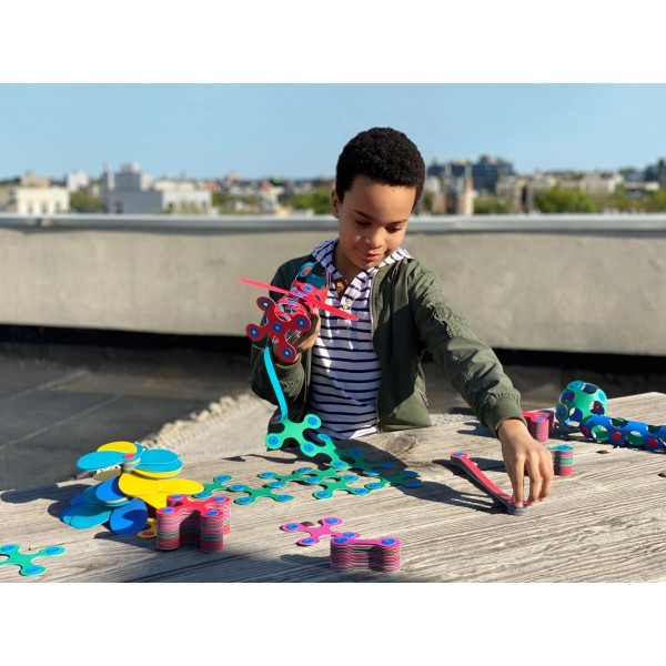 Clixo Rainbow Pack 42pc STEM Toys Best Seller 4yrs+