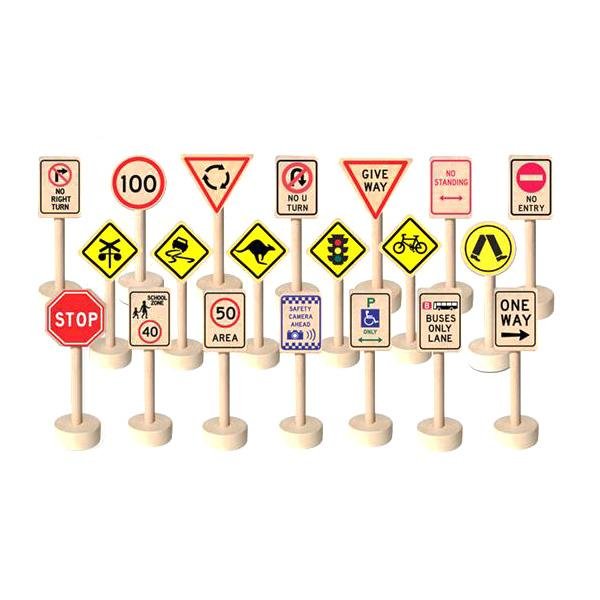 Fun Factory Australian themed Traffic Signs 20 Packs for 3yrs+