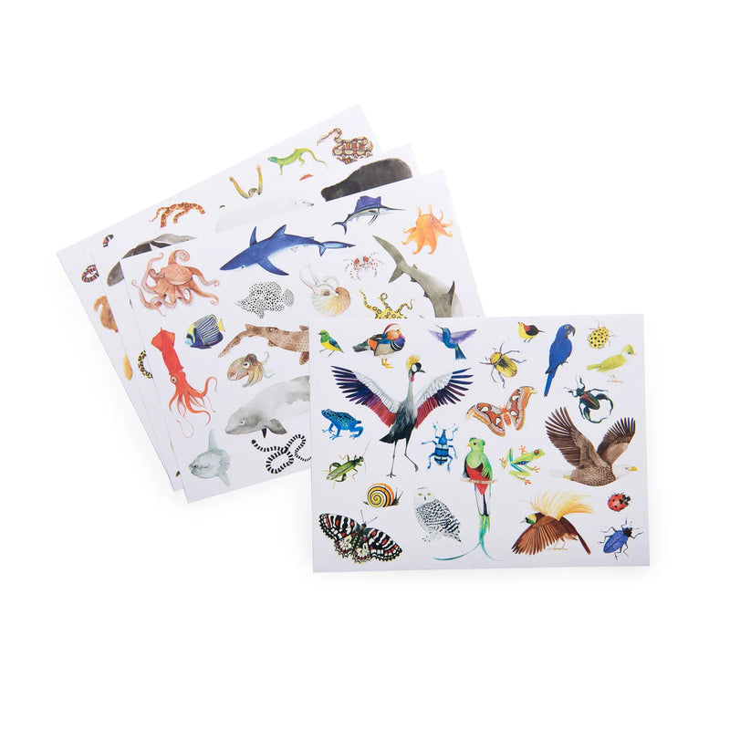 Moulin Roty Animals of the World Reusable Stickers 78pcs Stationary Art and craft for kids 3yrs+