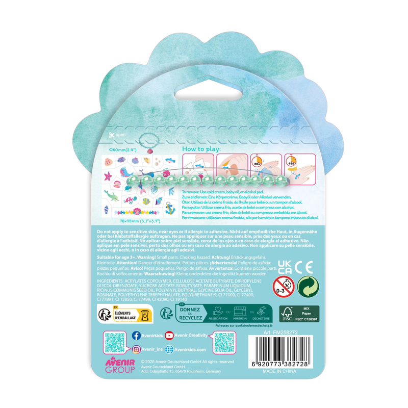 Avenir Fancy Me Bracelet and Tattoos Makeup Art and Craft for Kids 3yrs+