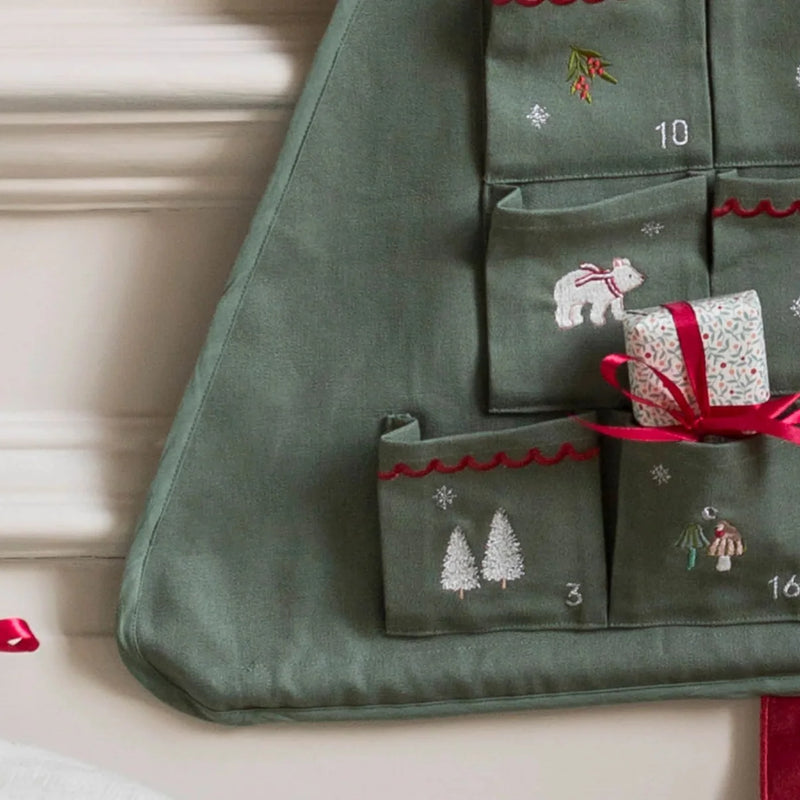 Christmas Fabric Advent Calendar Christmas Tree by Avery Row 110x72cm Room Decor Christmas Range