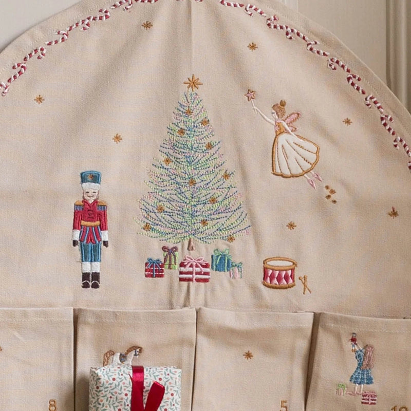 Christmas Fabric Advent Calendar The Nutcracker by Avery Row 95X49cm Room Decor Christmas Range