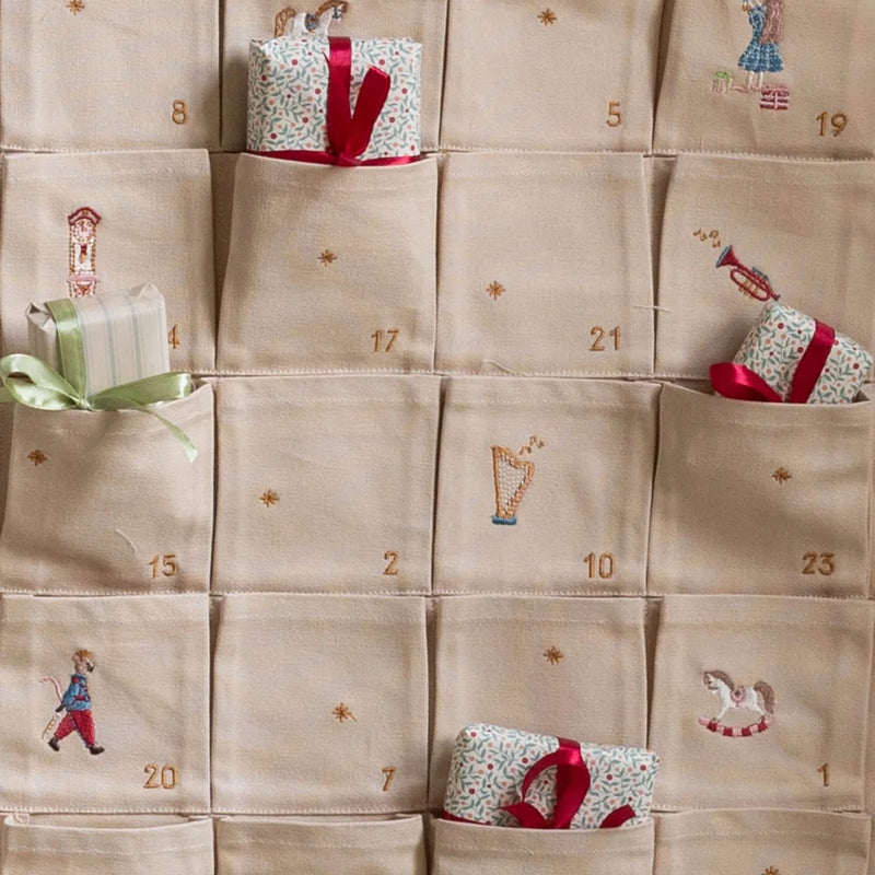 Christmas Fabric Advent Calendar The Nutcracker by Avery Row 95X49cm Room Decor Christmas Range