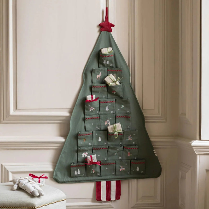 Christmas Fabric Advent Calendar Christmas Tree by Avery Row 110x72cm Room Decor Christmas Range