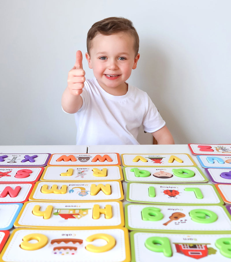 Curious Columbus ABC Flashcards and Magnetic Letters Early Phonics Literacy Best Seller 3yrs+