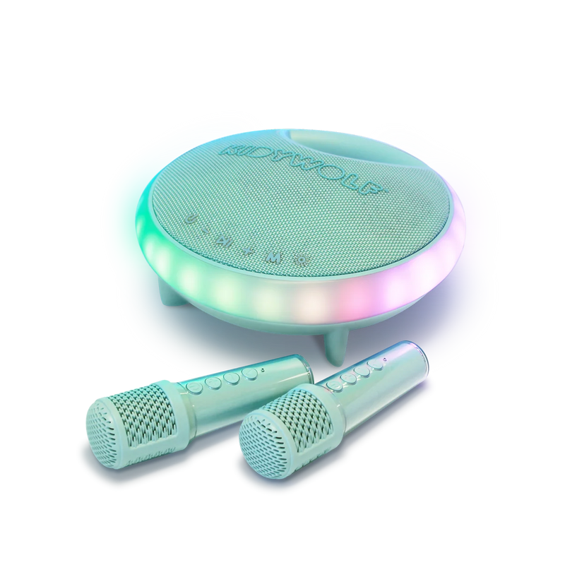 Kidywolf KidyKaraoke Portable Karaoke with 2 Microphones Wireless and Bluetooth Travel Toys 5yrs+