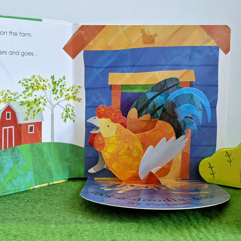 Jonny Lambert's Wake Up, Farm! (Lift the Flap and Pop Up Book) Interactive Book by Jonny Lambert: Farm Animal Toys