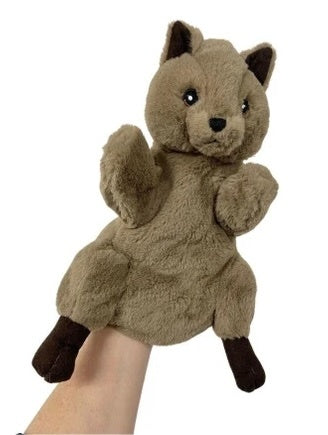 Eco Quokka Hand Puppet 25cm by Eco Buddies Pretend and Imaginative Play Plush Toys 3yrs+