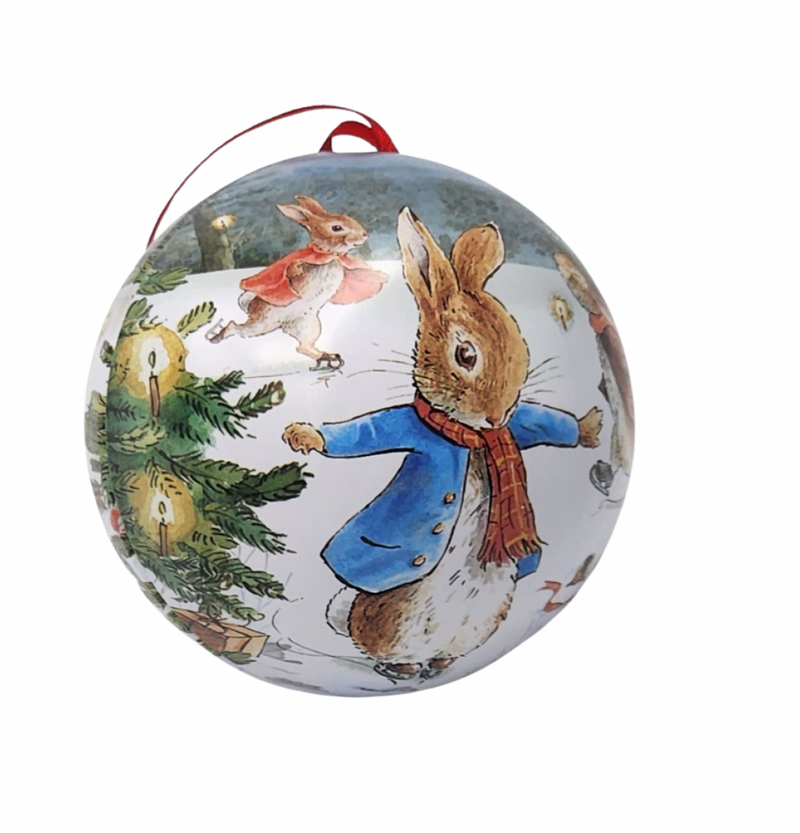 Peter Rabbit Bauble Christmas Tin Christmas Range 3yrs+