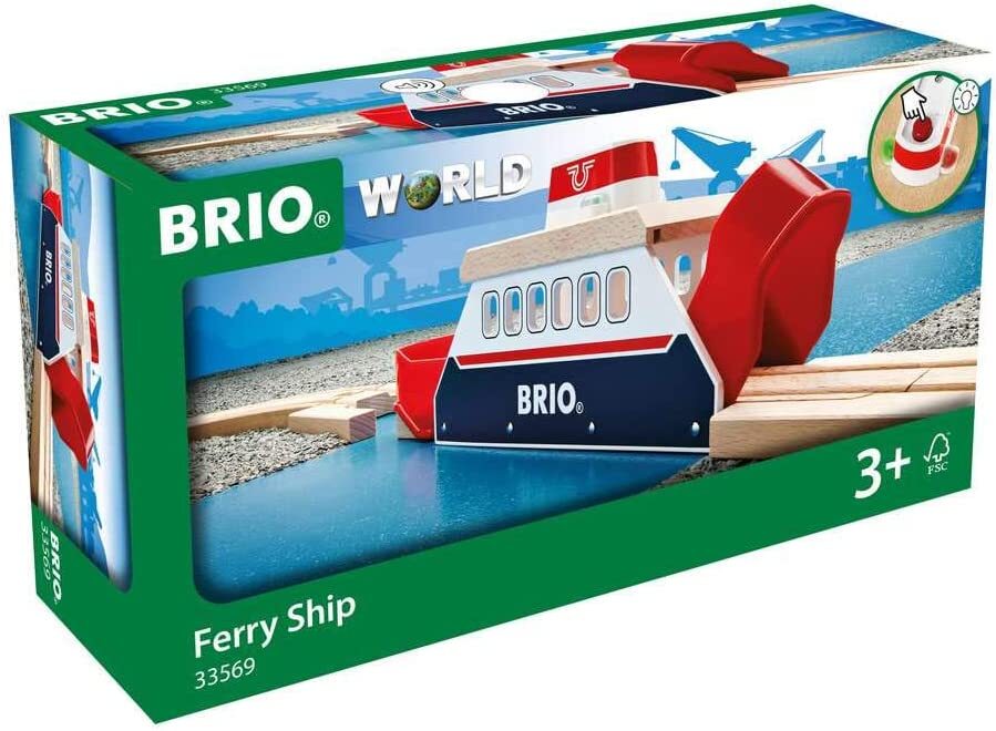 BRIO Ferry Ship with Sound and Light 3pcs 3yrs+