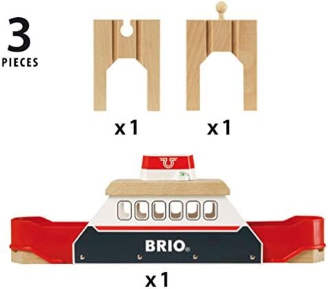 BRIO Ferry Ship with Sound and Light 3pcs 3yrs+