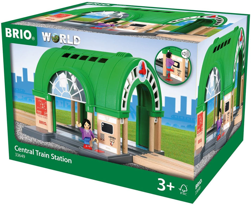 BRIO Central Train Station with Sound 3yrs+