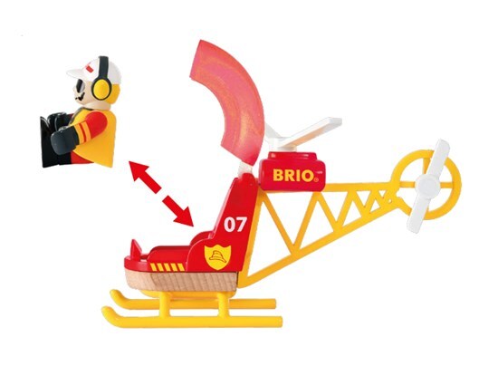 BRIO Firefighter Helicopter 3pcs 3yrs+