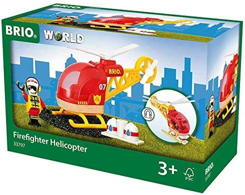 BRIO Firefighter Helicopter 3pcs Toy Plane Best Seller 3yrs+