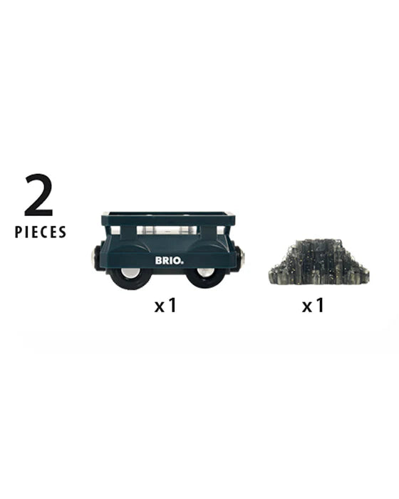 BRIO Light Up Gold Wagon 2pcs Toy Car Best Seller 3yrs+