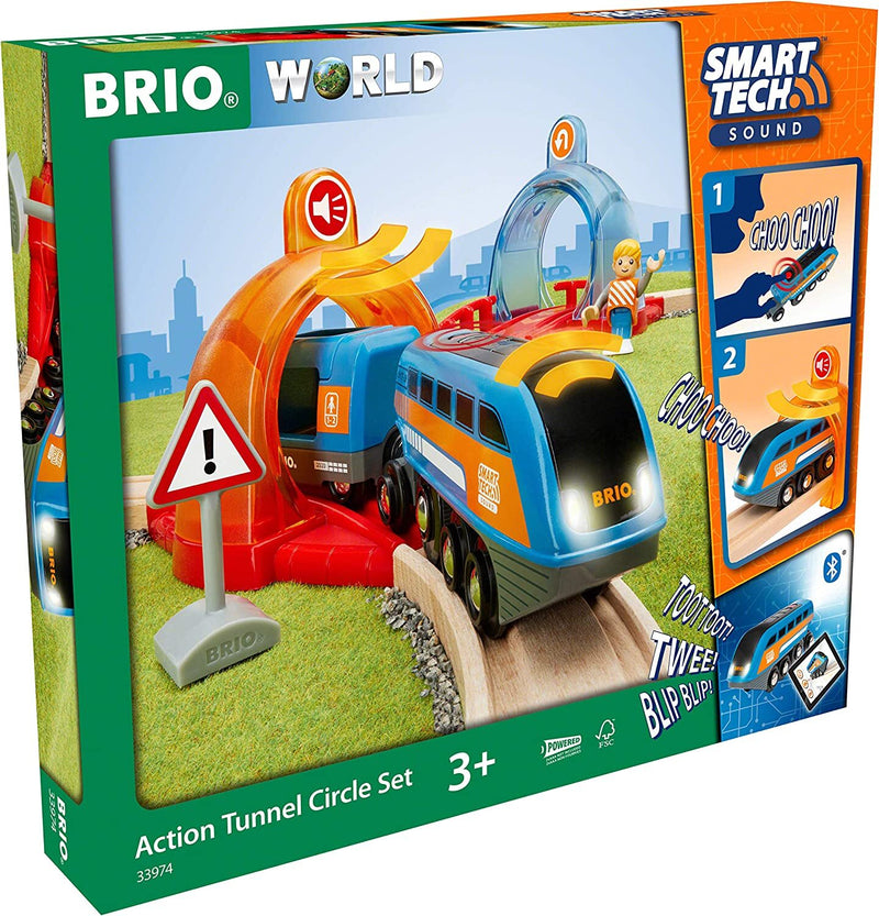 BRIO Smart Tech Action Tunnel Circle Set Battery Operated Best Seller 3yrs+